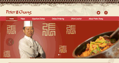 Desktop Screenshot of peterchangrestaurant.com